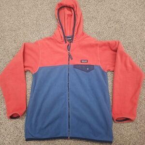 Patagonia Red and Navy Fleece Jacket